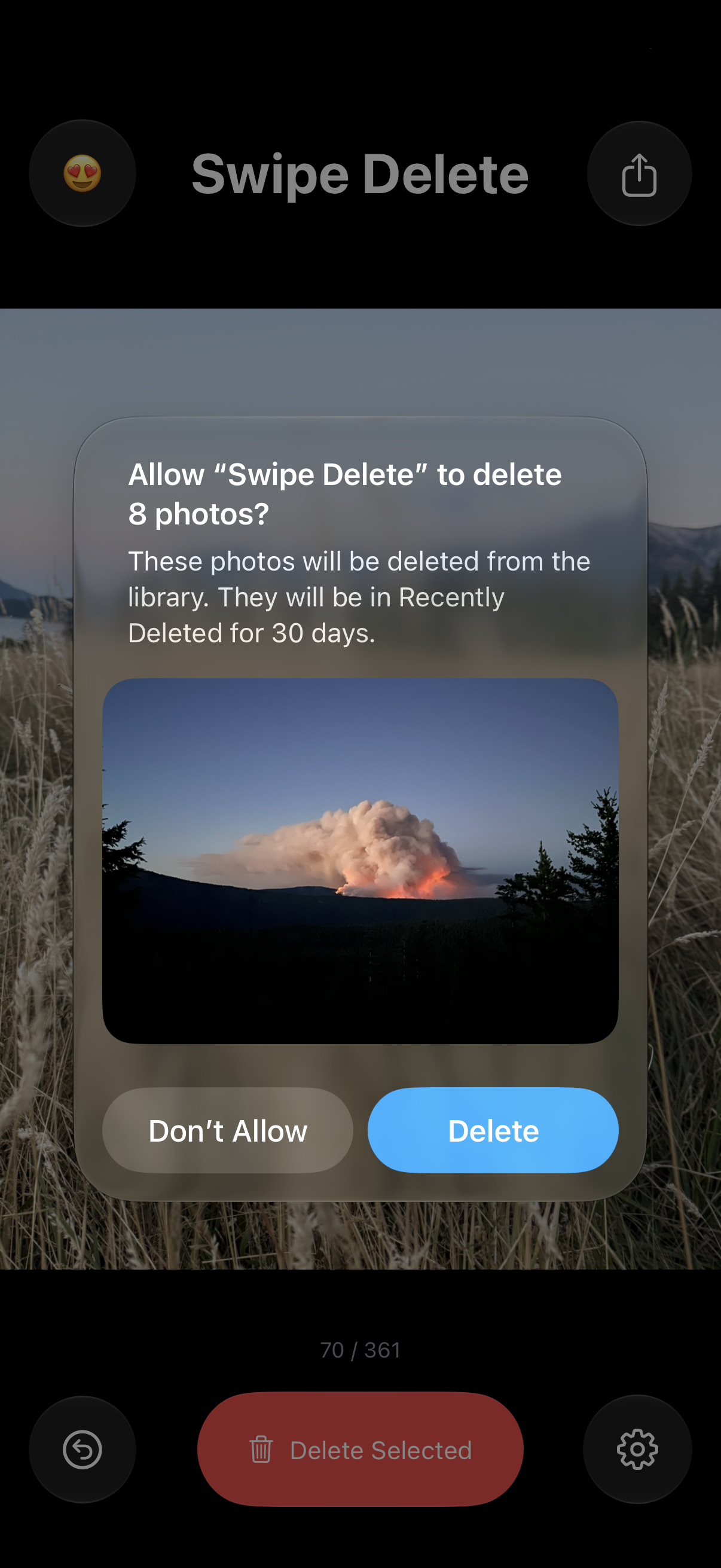 Bulk Delete Interface