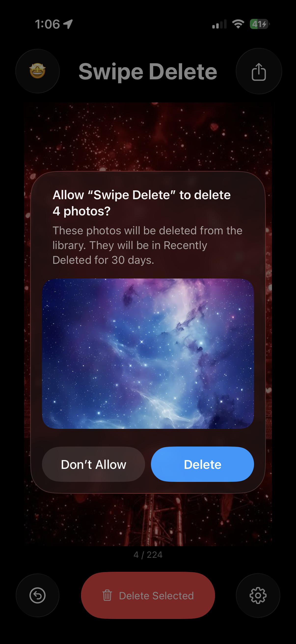 Delete Popup